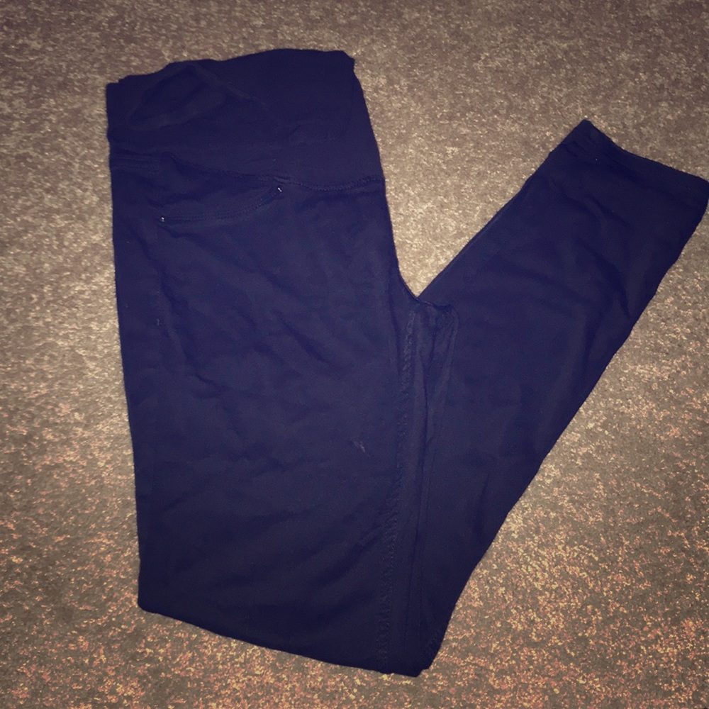 Navy maternity skinny jeans